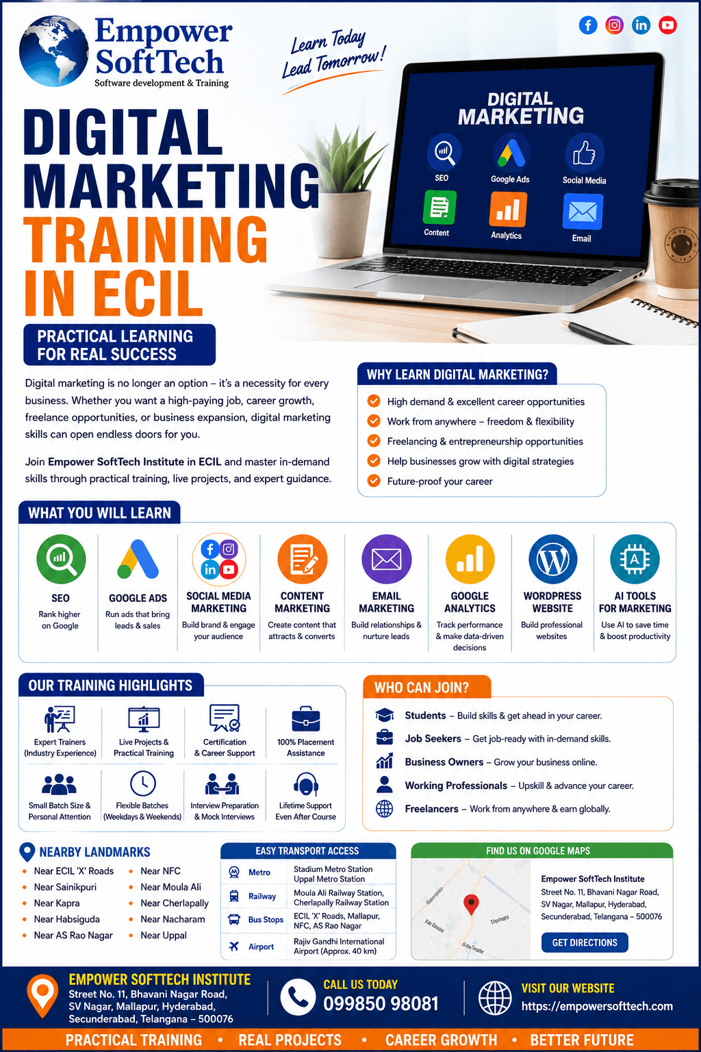 Read more about the article Digital Marketing Training in ECIL